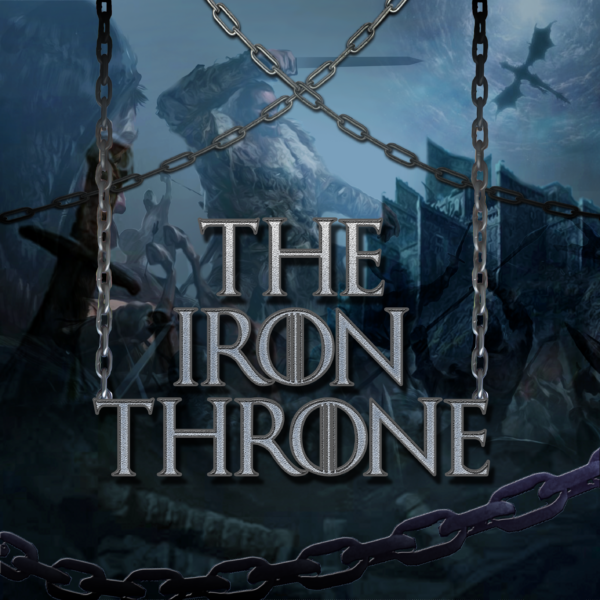 A picture of the iron throne logo.